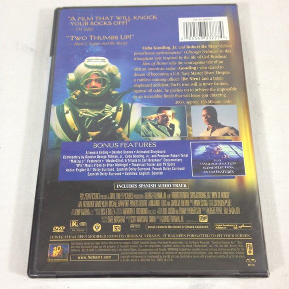Men of Honor - 2000 - Special Edition - Full Screen - DVD - New. - Picture 2 of 3